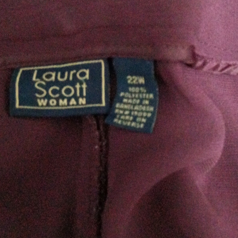 Laura Scott Deep Purple Slacks